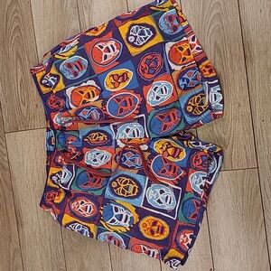 SAXX Cannonball 2N1 Multicolor Luchador Ball Park Pouch Men’s‎ Sz M Swim Trunks